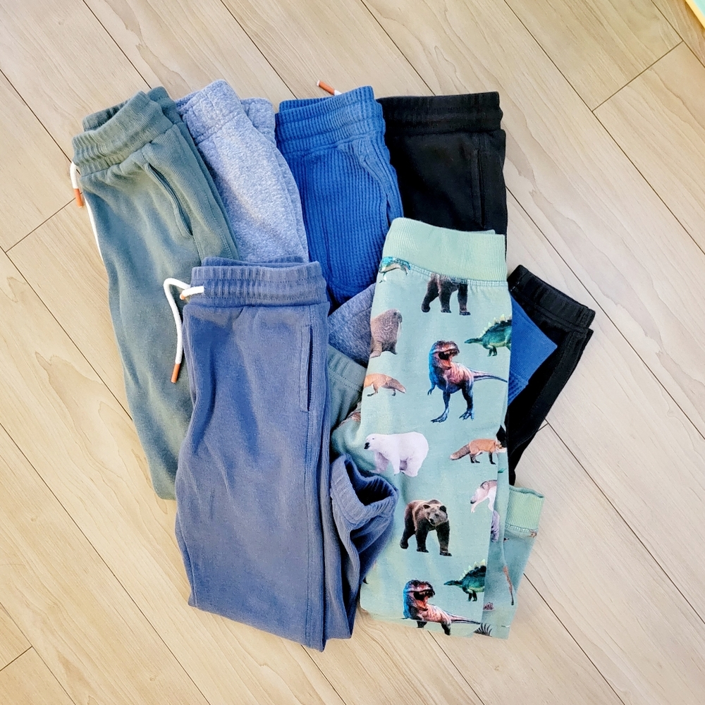 Boys Size 7 Sweatpants Joggers Old Navy H&M Cotton on Cat Jack